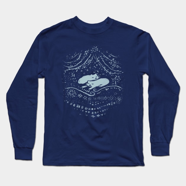 Winter Cats Long Sleeve T-Shirt by FoxShiver